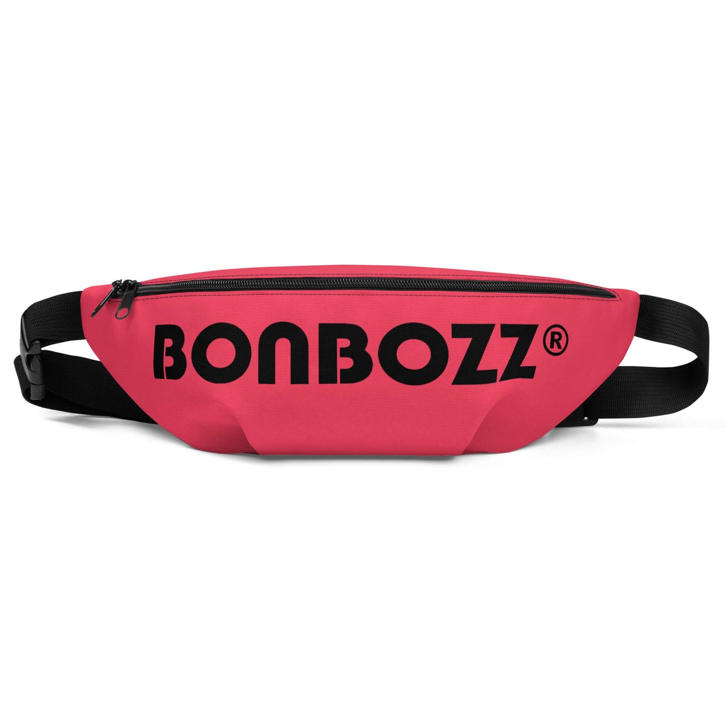 Gürteltasche N°29 in pink with adjustable strap and inner pocket, ideal for festivals and travel, featuring 'BONBOZZ' branding