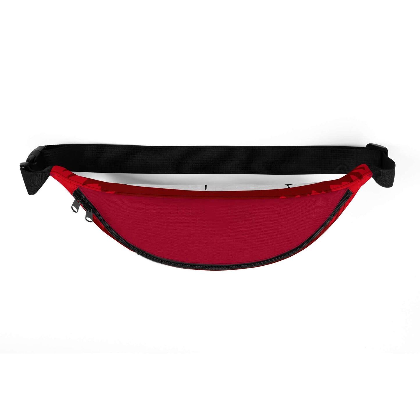 Red Gürteltasche N°30 with adjustable strap and inner pocket, perfect for festivals and travel.