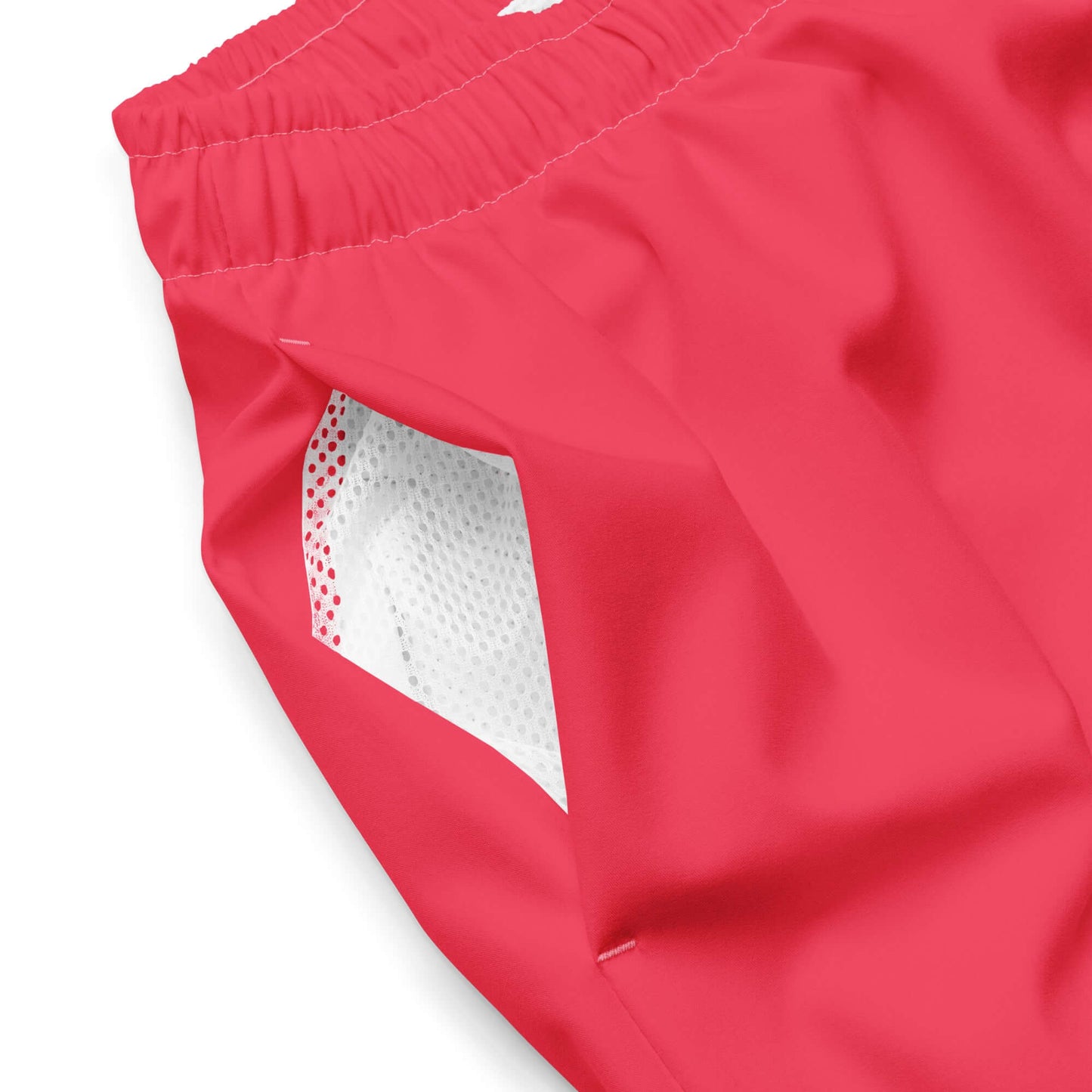 Herren-Badehosen N°13 in Rot mit Taschen und Netzfutter, atmungsaktiv und schnell trocknend