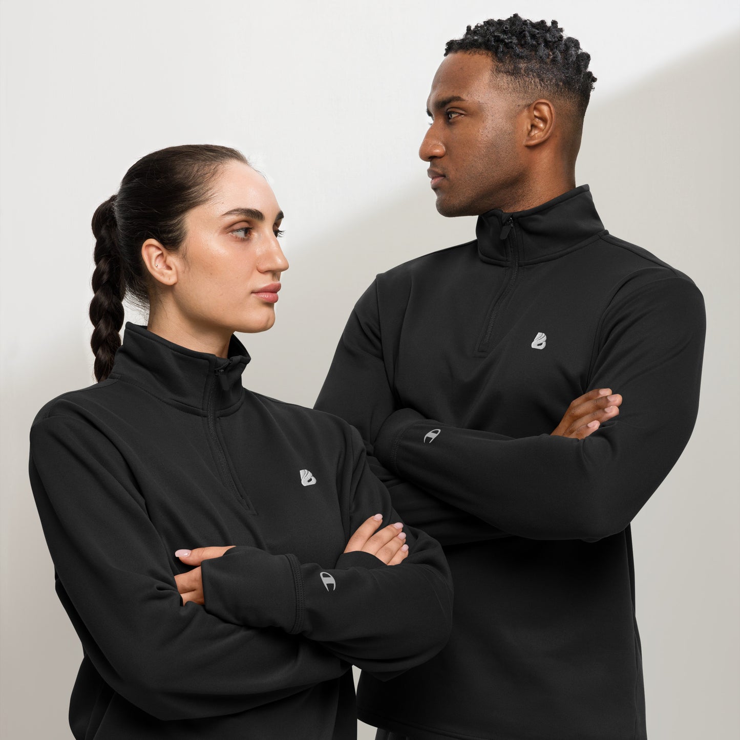 Pullover mit Viertel-Reißverschluss N°0 BONBOZZ Schwarz S