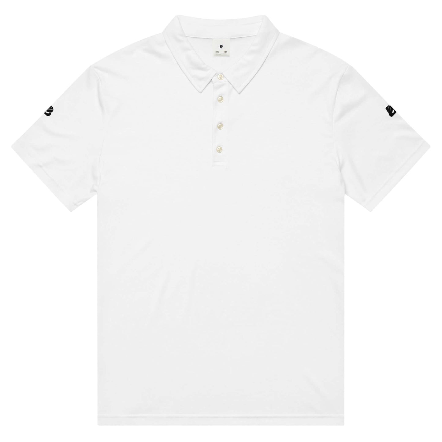 Schmal geschnittenes Herren-Polo-Shirt N°0 in Weiß mit klassischem Polokragen, ideal für Büro- und Gesellschaftsanlässe.