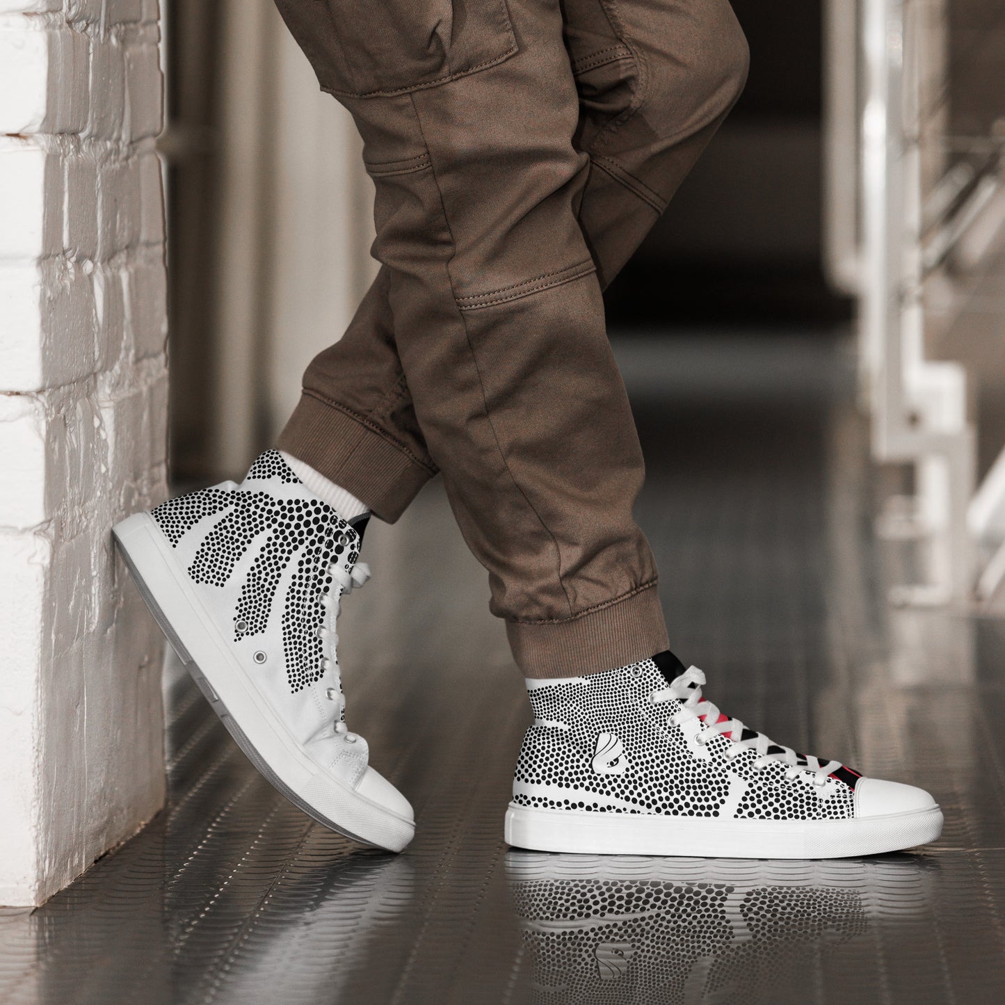 High-Top Leinenschuhe für Herren