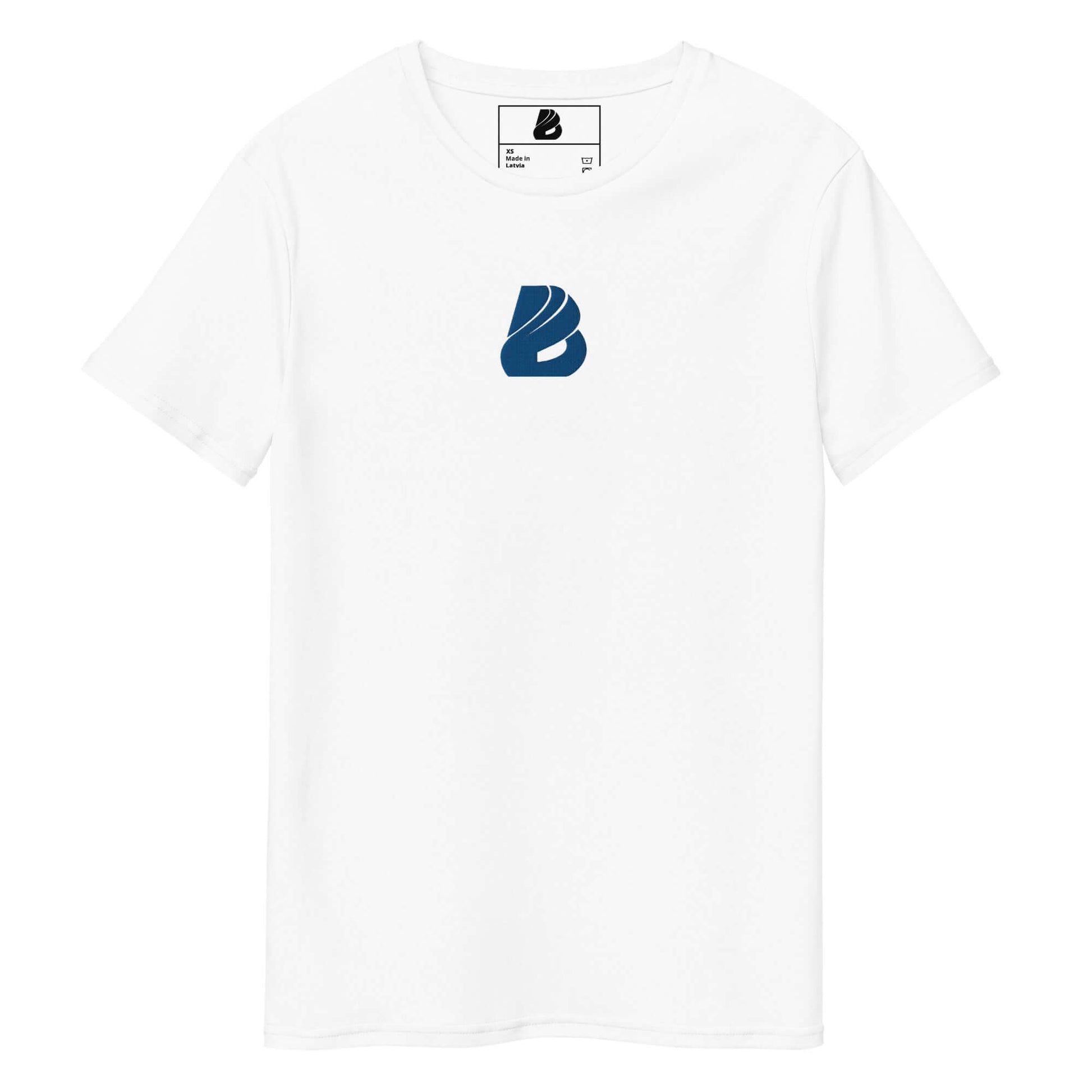 Herren-T-Shirt aus Premium-Baumwolle N°3, weiß, mit blauem Logo, 100% Baumwolle, klassische Passform, luxuriöser Komfort und Stil