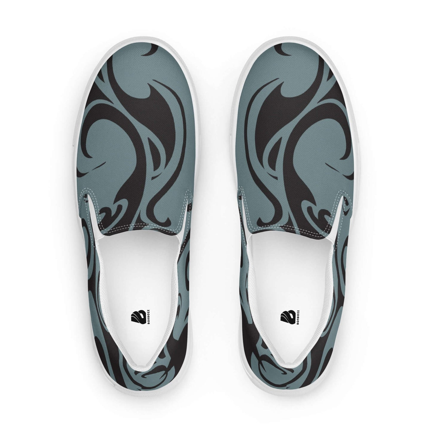 Herren-Canvas-Slipper N°2 with stylish pattern, EVA rubber sole, and comfort-focused design, perfect for lightweight wear.