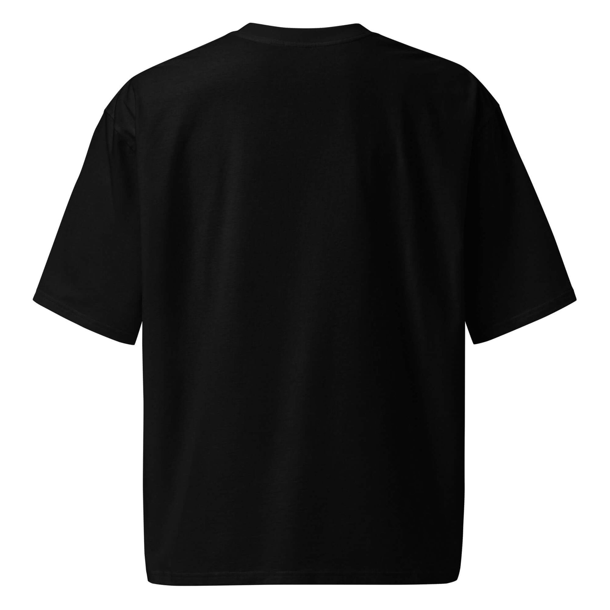 Schweres oversized T-Shirt in Schwarz, langlebig und komfortabel, ideal für urbanen Streetwear-Look.