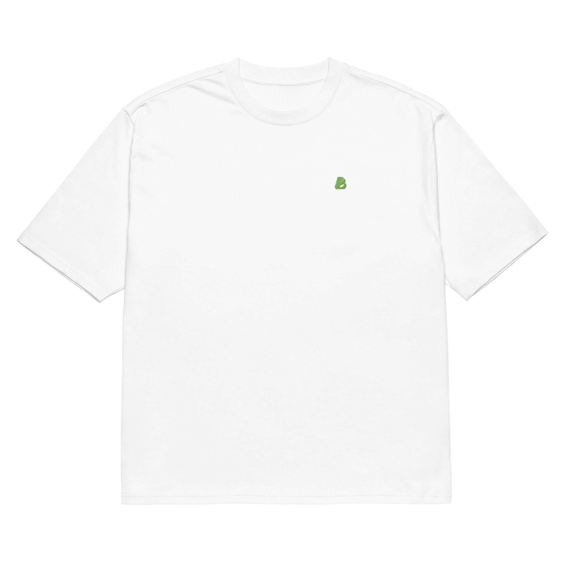 Schweres oversized T-Shirt in Weiß mit minimalistischem Design und strapazierfähigem, atmungsaktivem Stoff für urbanen Streetwear-Look.