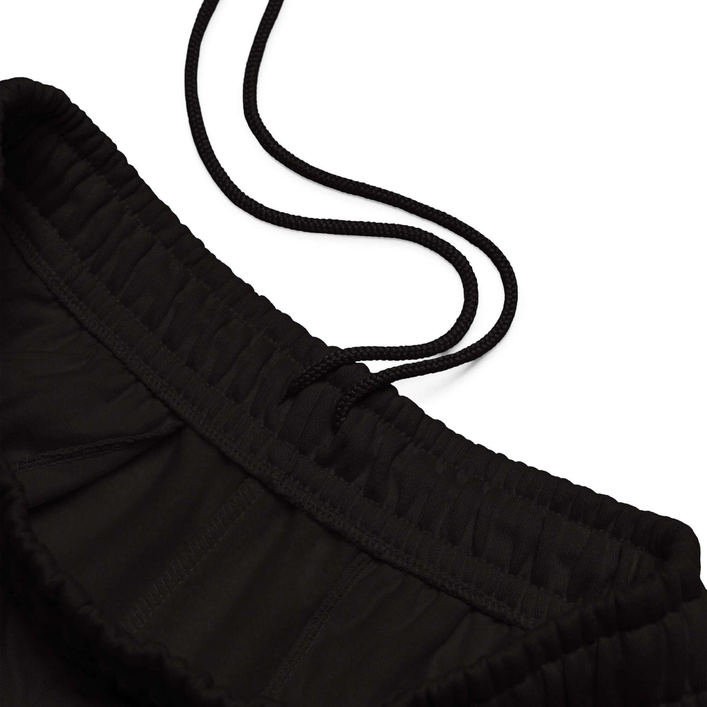 Schwere Jogginghose waistband detail with drawstring, 90s style, heavy fleece, street style.