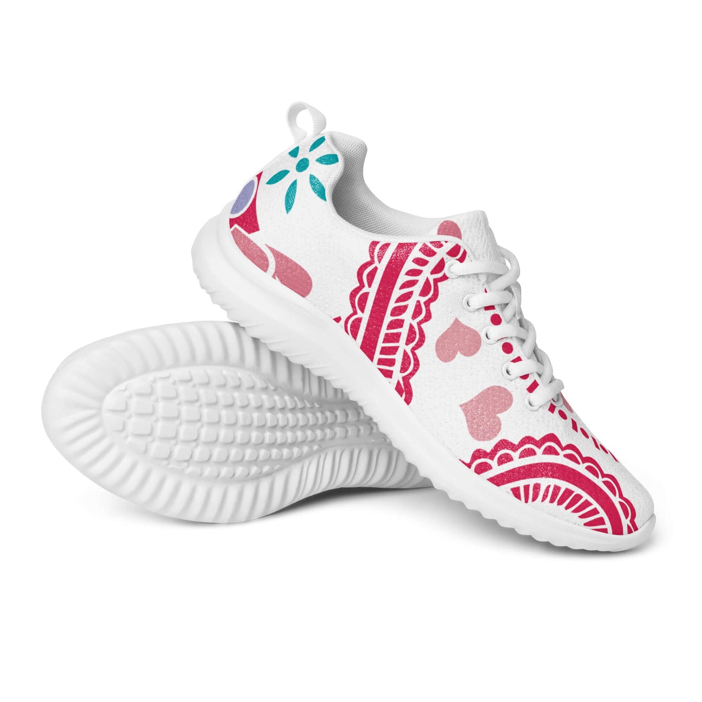 Damen-Turnschuhe N°2 mit buntem Design, atmungsaktivem Futter und gepolsterter Sohle, ideal für Komfort und Stil.