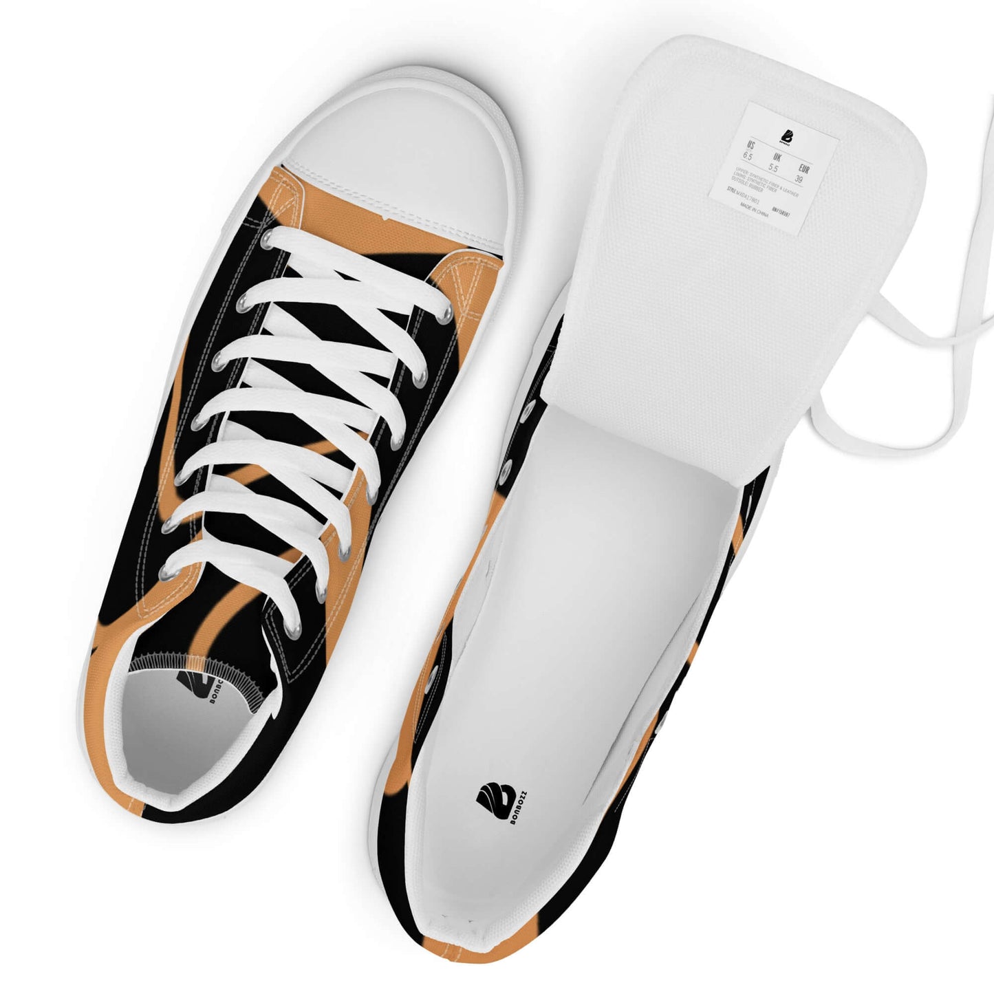Stylish High-Top Leinenschuhe für Damen N°1 with breathable lining and EVA rubber sole, perfect for casual wear.
