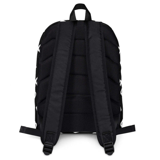 Back view of Rucksack N°0 showing padded straps and durable polyester fabric, ideal for everyday use or sports activities.