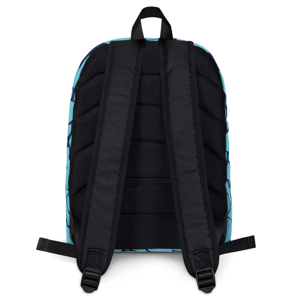 Back view of Rucksack N°4 showcasing padded straps and durable material suitable for daily use and sports activities.