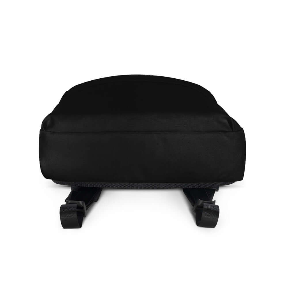 Bottom view of Rucksack N°2 showing durable polyester material and adjustable straps, ideal for daily and sports use.