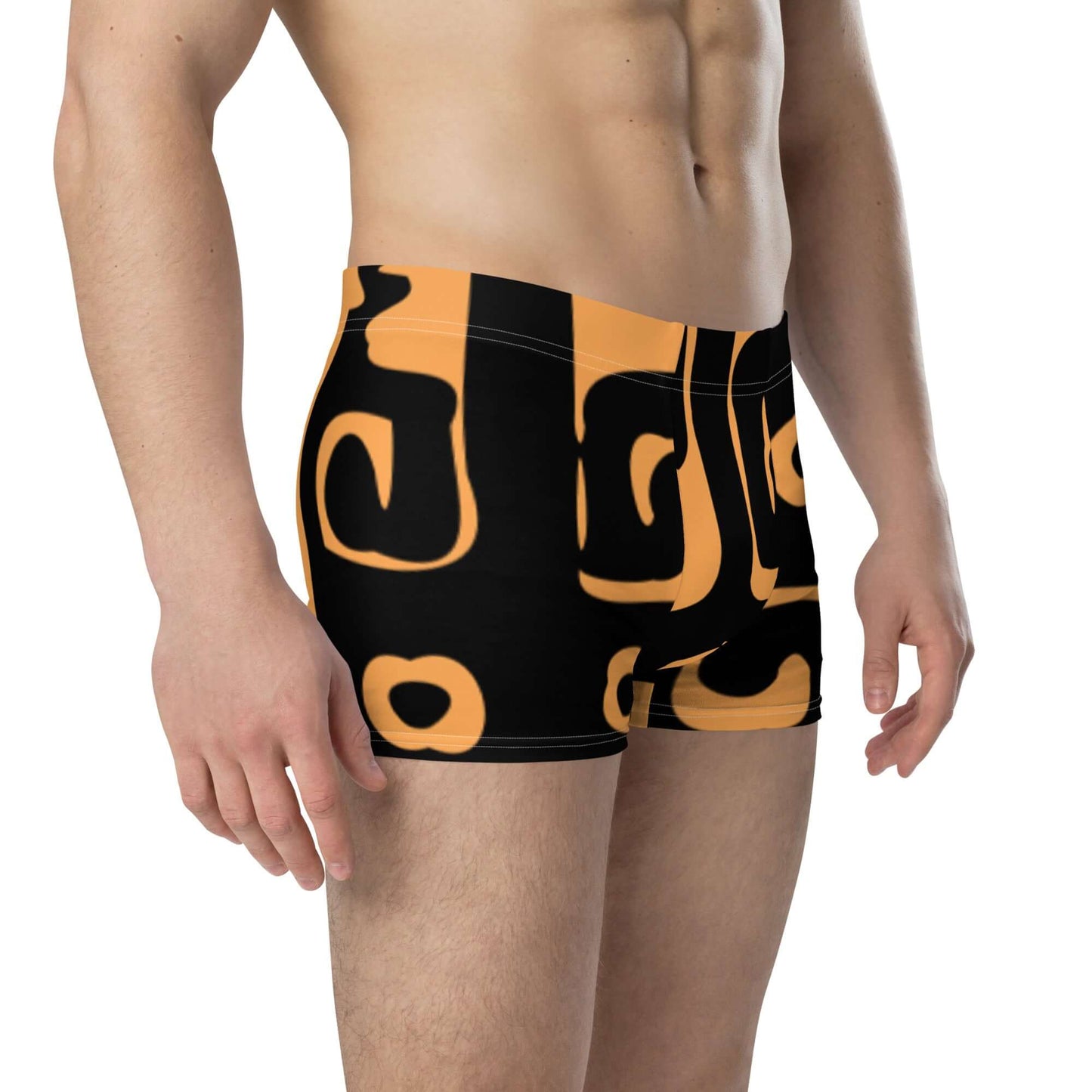 Boxer-Briefs N°10 made from stretchy material with mid-waist, no back seam, and front pocket for comfort and support.