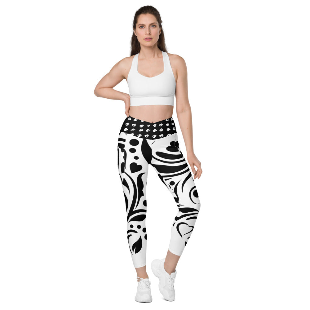 V-Bund-Leggings mit Taschen N°0 BONBOZZ