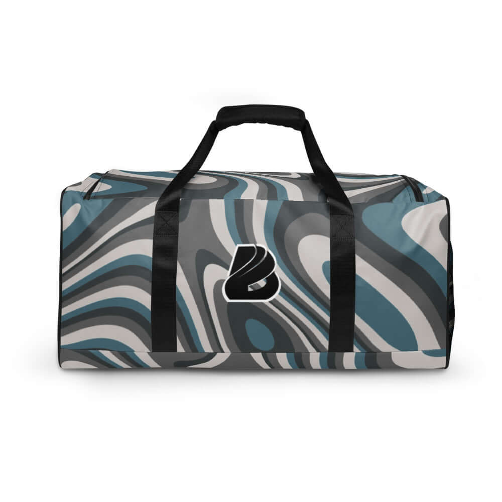 Weekender N°10 with stylish pattern and adjustable shoulder straps, ideal for travel, gym, or daily use, featuring secure pockets.