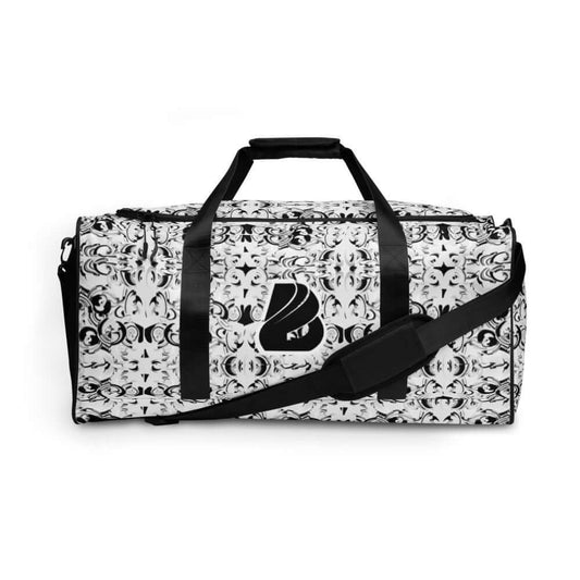 Weekender N°9 travel bag in patterned design with adjustable shoulder straps and multiple pockets for trips and daily errands.