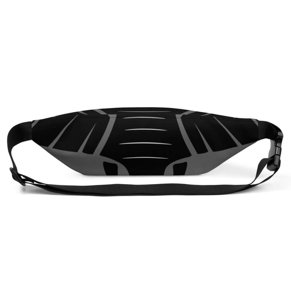 Gürteltasche N°10 in schwarz mit verstellbarem Riemen und Innentasche, ideal für Festivals und Reisen, 100% Polyester.