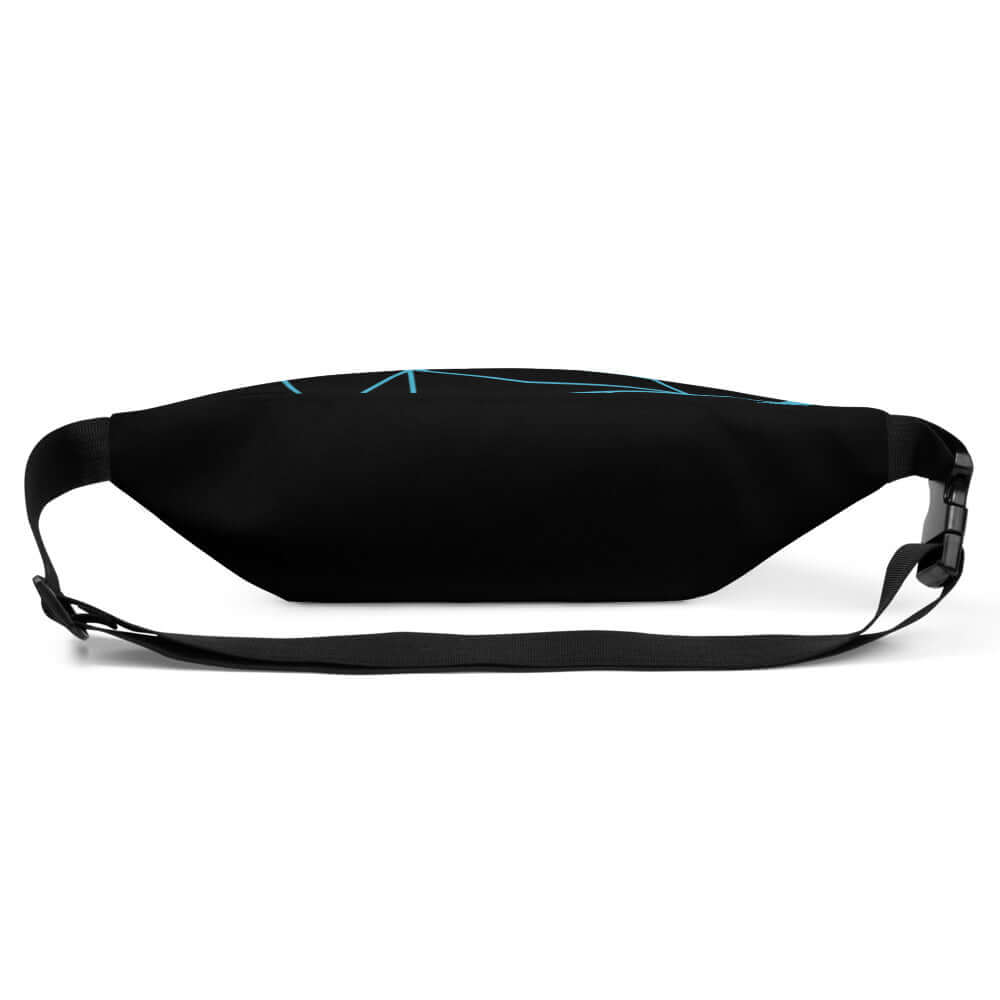 Gürteltasche N°15 in Schwarz mit verstellbarem Riemen und Innentasche, ideal für Festivals und Reisen. 100 % Polyester.
