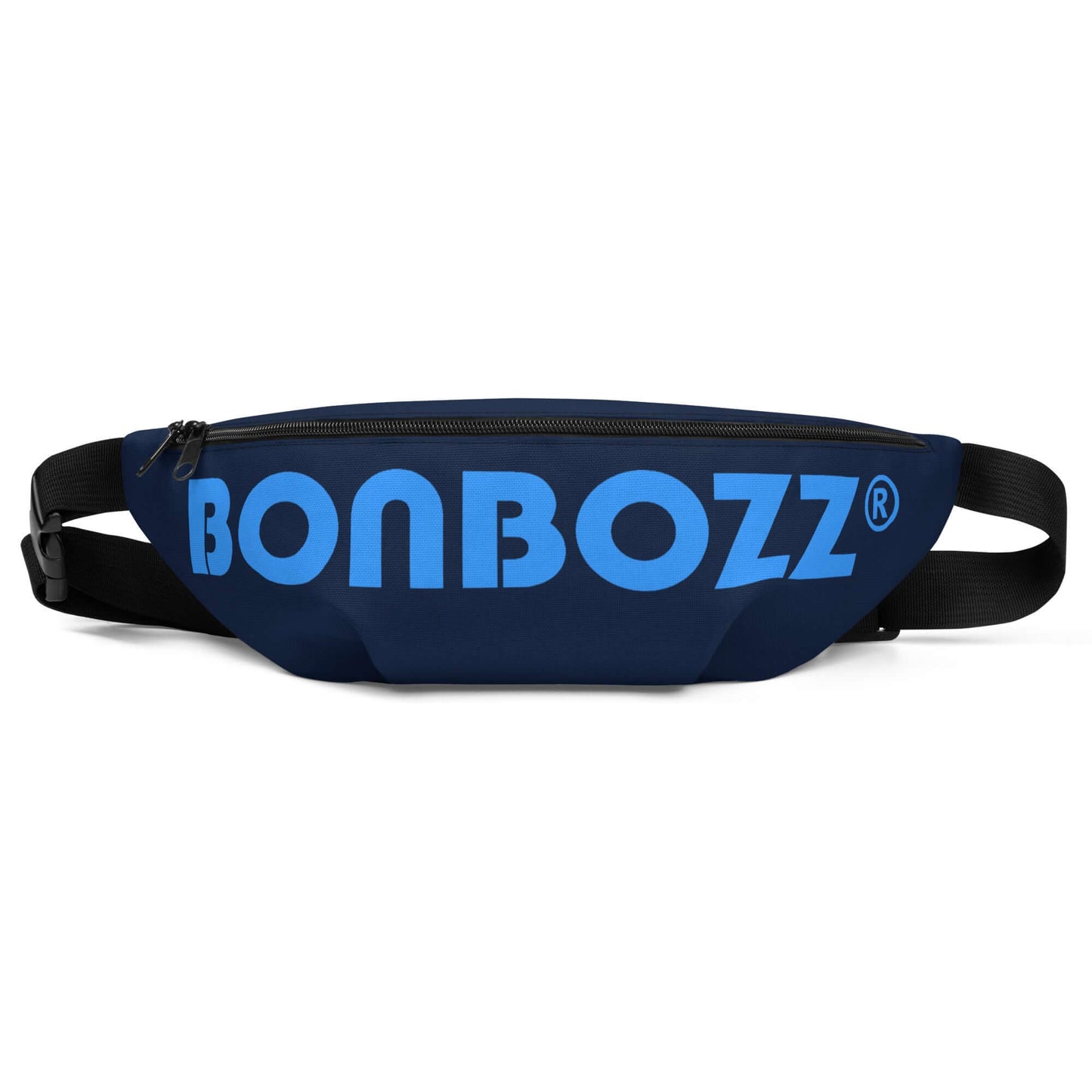 Gürteltasche N°26 aus Polyester mit Bonbozz-Aufdruck, ideal für Reisen und Festivals mit verstellbarem Riemen.