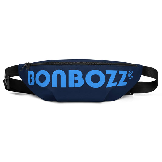 Gürteltasche N°26 aus Polyester mit Bonbozz-Aufdruck, ideal für Reisen und Festivals mit verstellbarem Riemen.