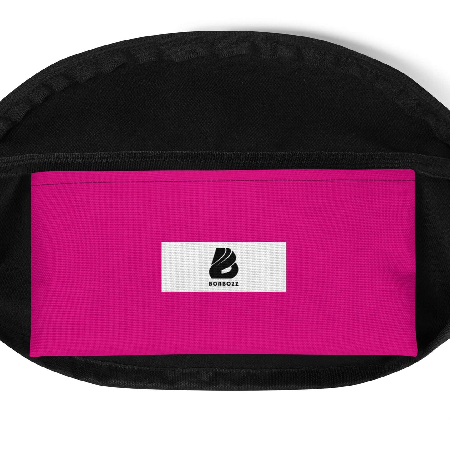 Gürteltasche N°25 mit pinkem Innenfach und verstellbarem Riemen, ideal für Festivals und Reisen