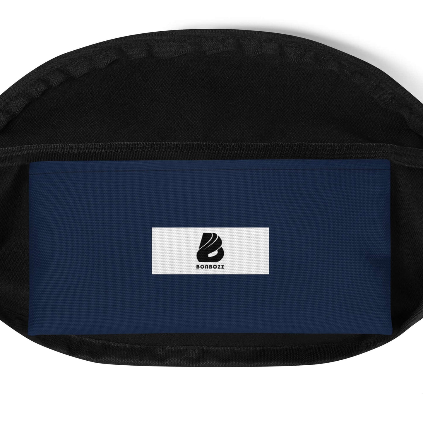 Open view of Gürteltasche N°26 showing interior pocket and adjustable strap, ideal for travel and festivals.
