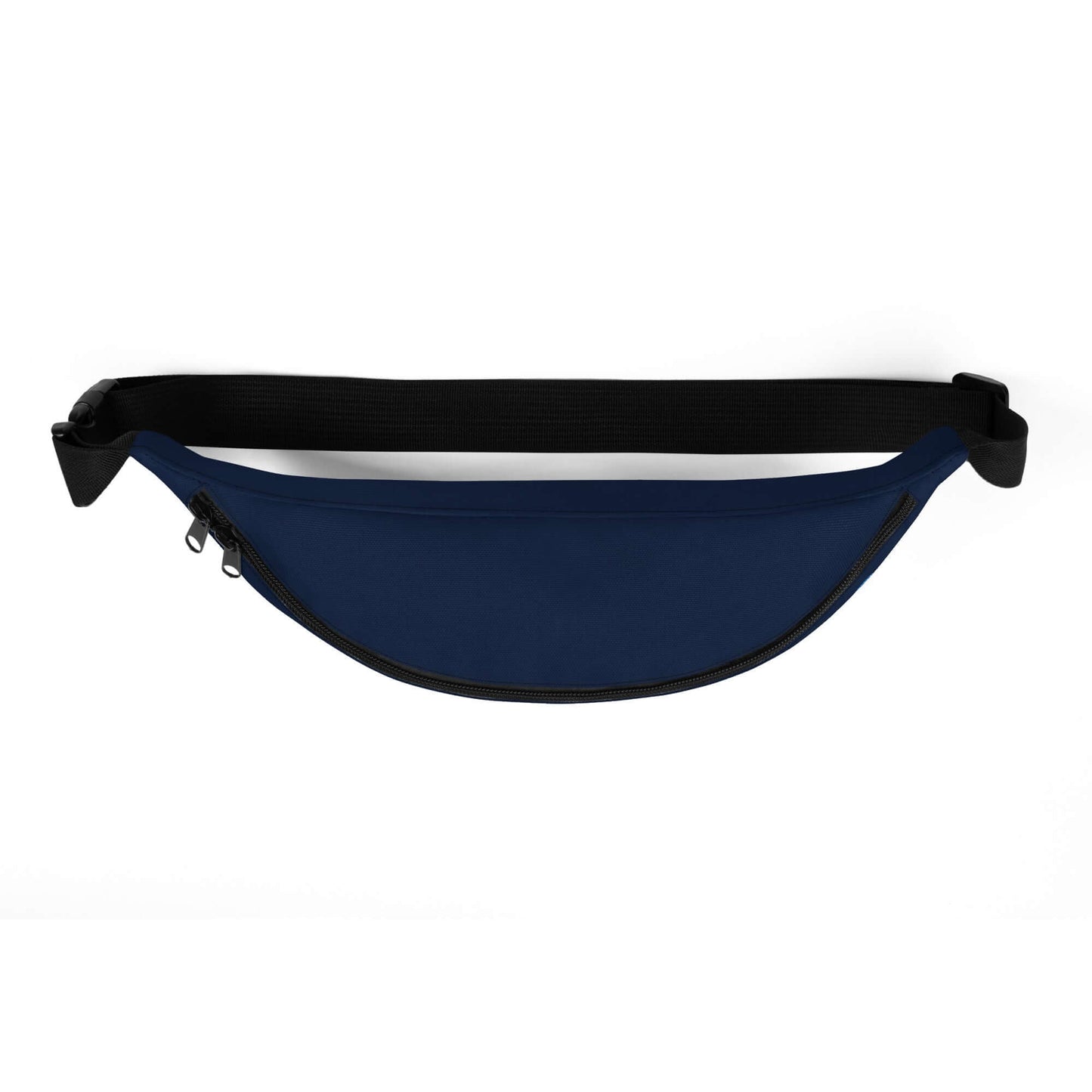 Gürteltasche N°26 in Blau mit verstellbarem Riemen und Innentasche, ideal für Reisen und Festivals.