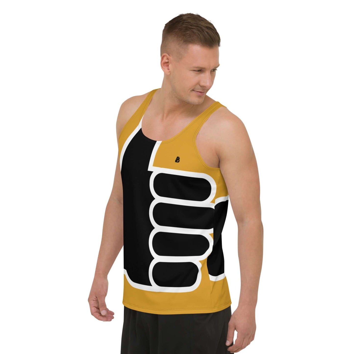 Unisex Tank-Top N°4 in vibrant colors with soft material and relaxed fit, featuring a bold graphic design, ideal for versatile styling.