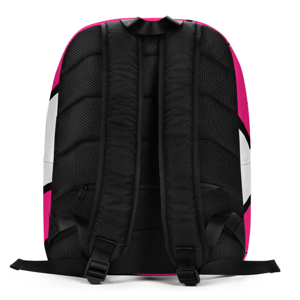 Back view of Minimalistischer Rucksack N°13 showing padded straps and hidden compartment, perfect for carrying essentials safely.