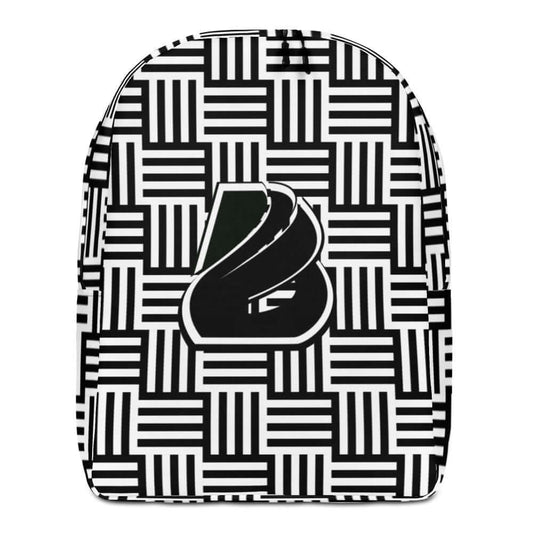 Minimalistischer Rucksack N°4 with modern geometric design, spacious interior, and hidden pocket for valuables, made of 100% polyester.