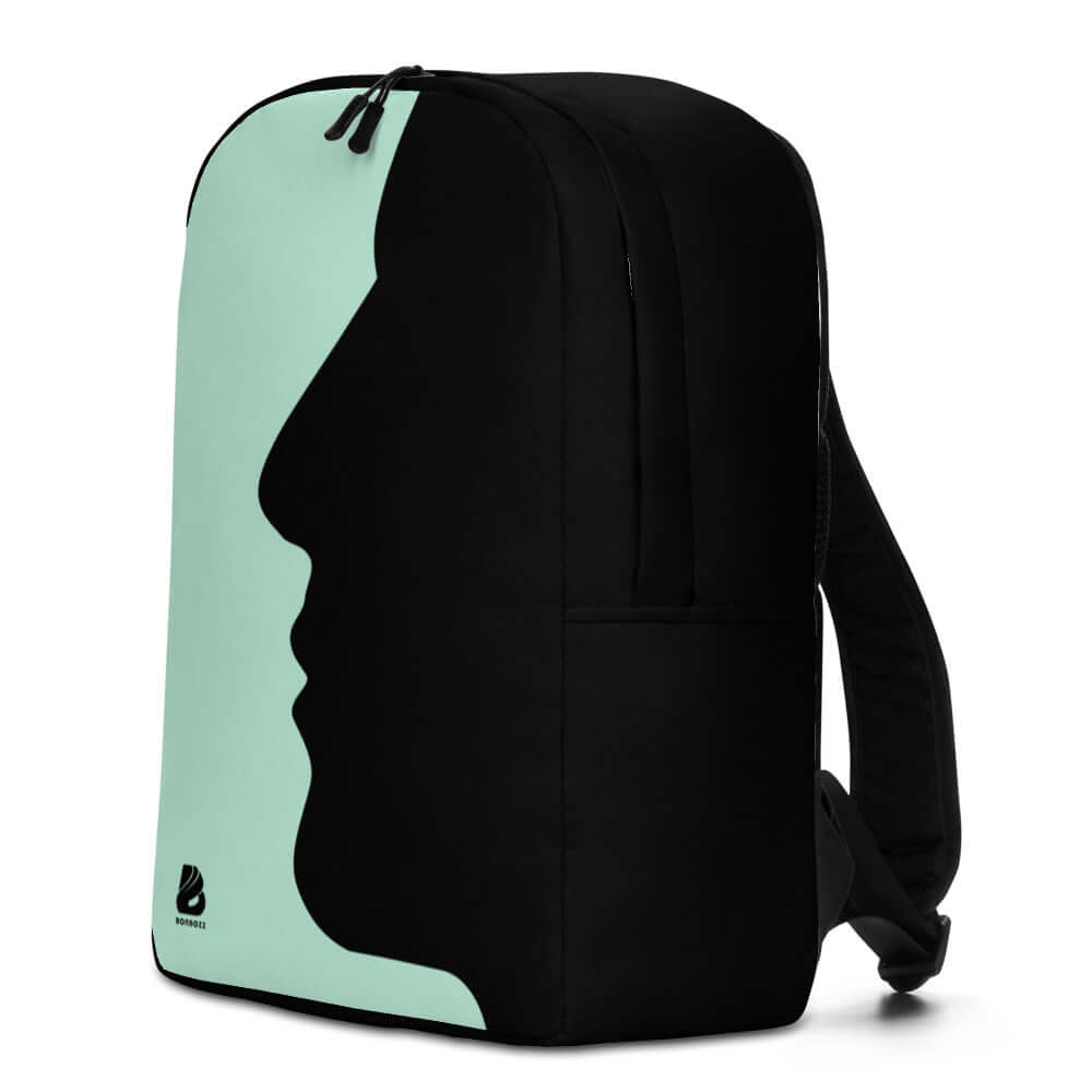 Minimalistischer Rucksack N°2 mit separater Laptoptasche, 100% Polyester, verdecktes Sicherheitsfach, Volumen 20L, elegant und geräumig.