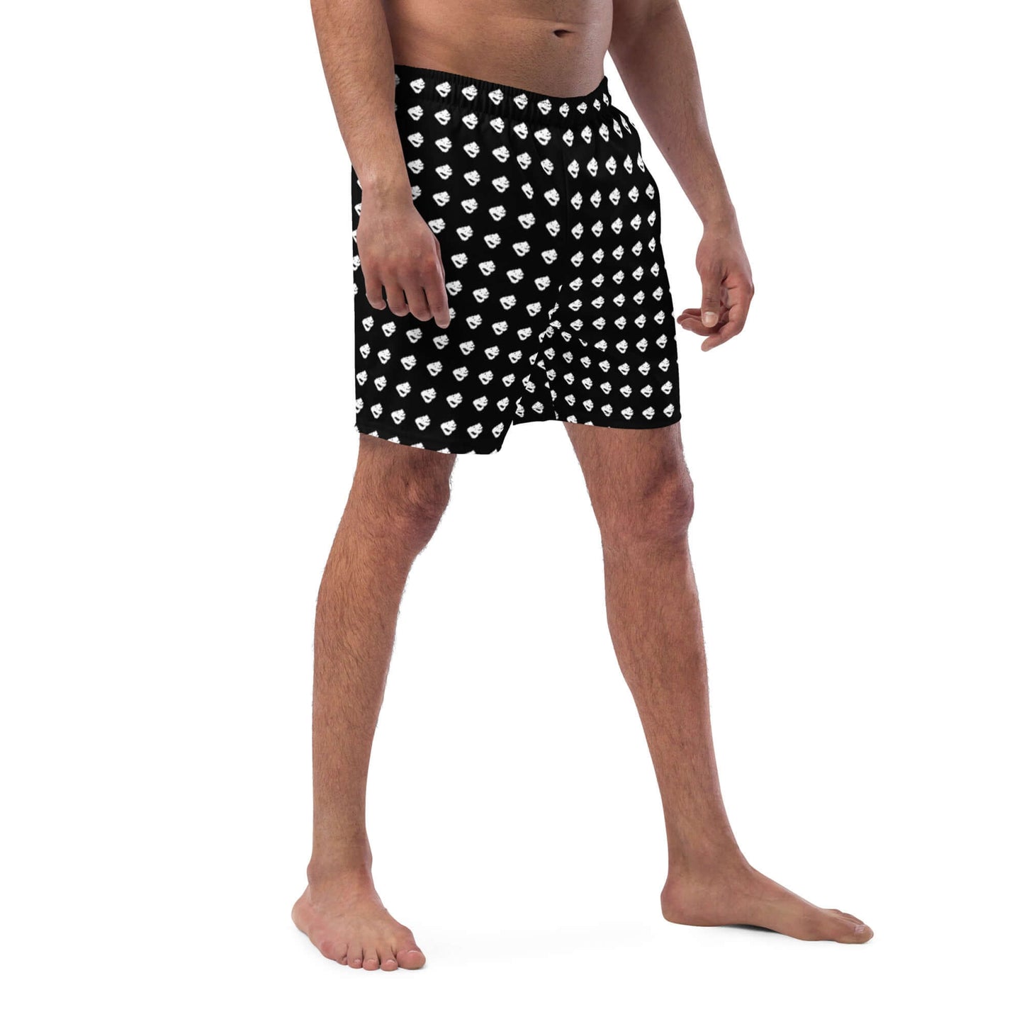 Herren-Badehosen N°8, schnell trocknend und atmungsaktiv, mit Taschen und seidigem Innenfutter für optimalen Komfort.