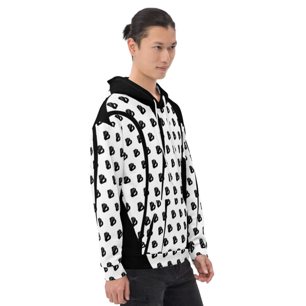 Unisex-Kapuzenpullover N°28, lebendiger Druck, weicher Stoff, lockere Passform, gebürstetes Vlies, bequemer Hoodie, stylisches Design