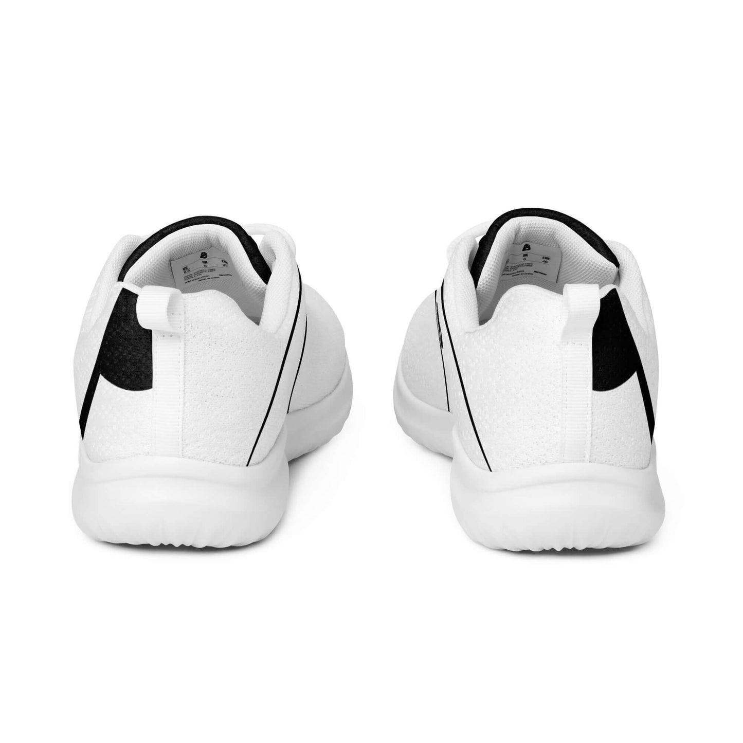 Rückansicht der Herren-Turnschuhe N°0 mit gepolsterter Innenseite und EVA-Gummilaufsohle für Komfort und Stabilität.