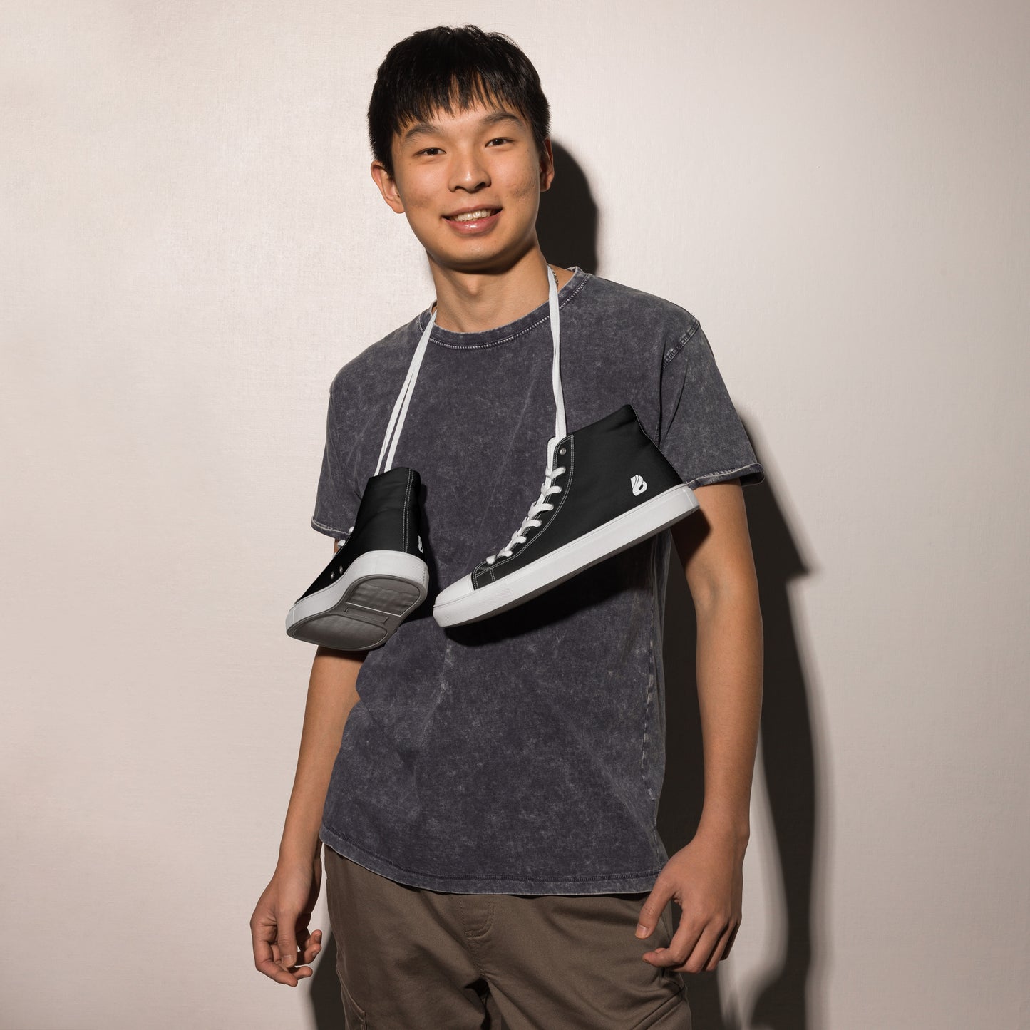 High-Top Leinenschuhe für Herren