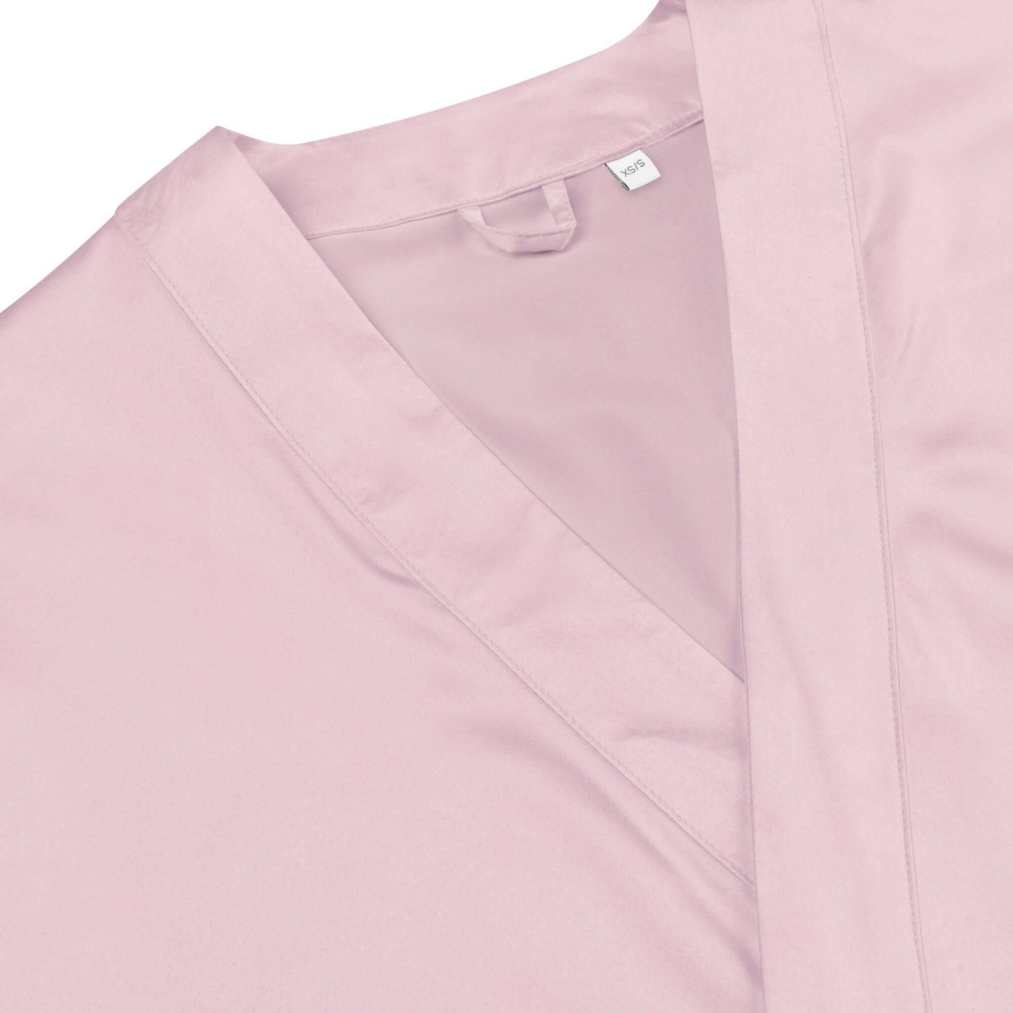 Satinmantel N°2 in pink, showcasing a soft and silky kimono-style design perfect for intimate occasions.