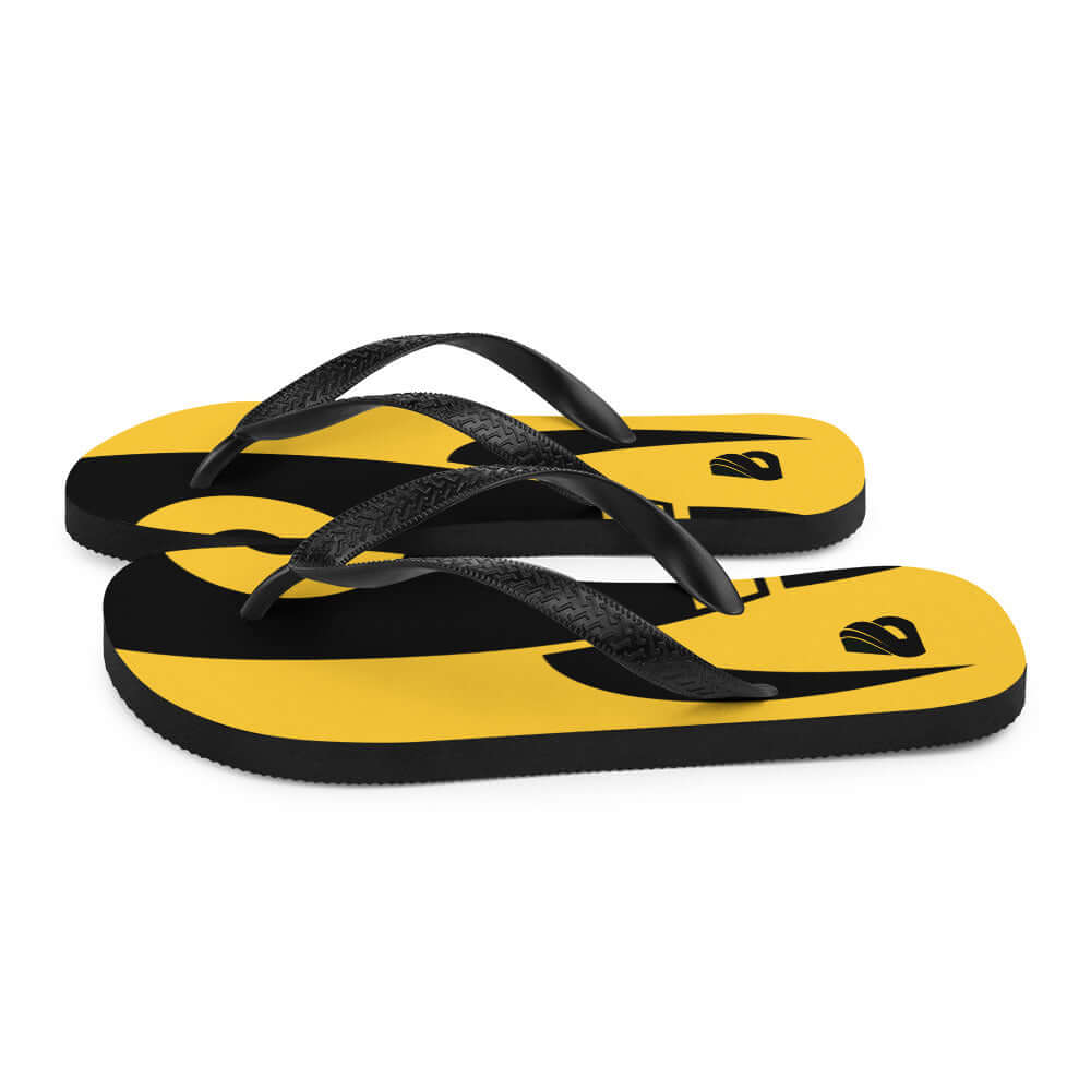 Colorful Flip-Flops N°6 with comfy gum soles and black Y-shaped straps for summer adventures.