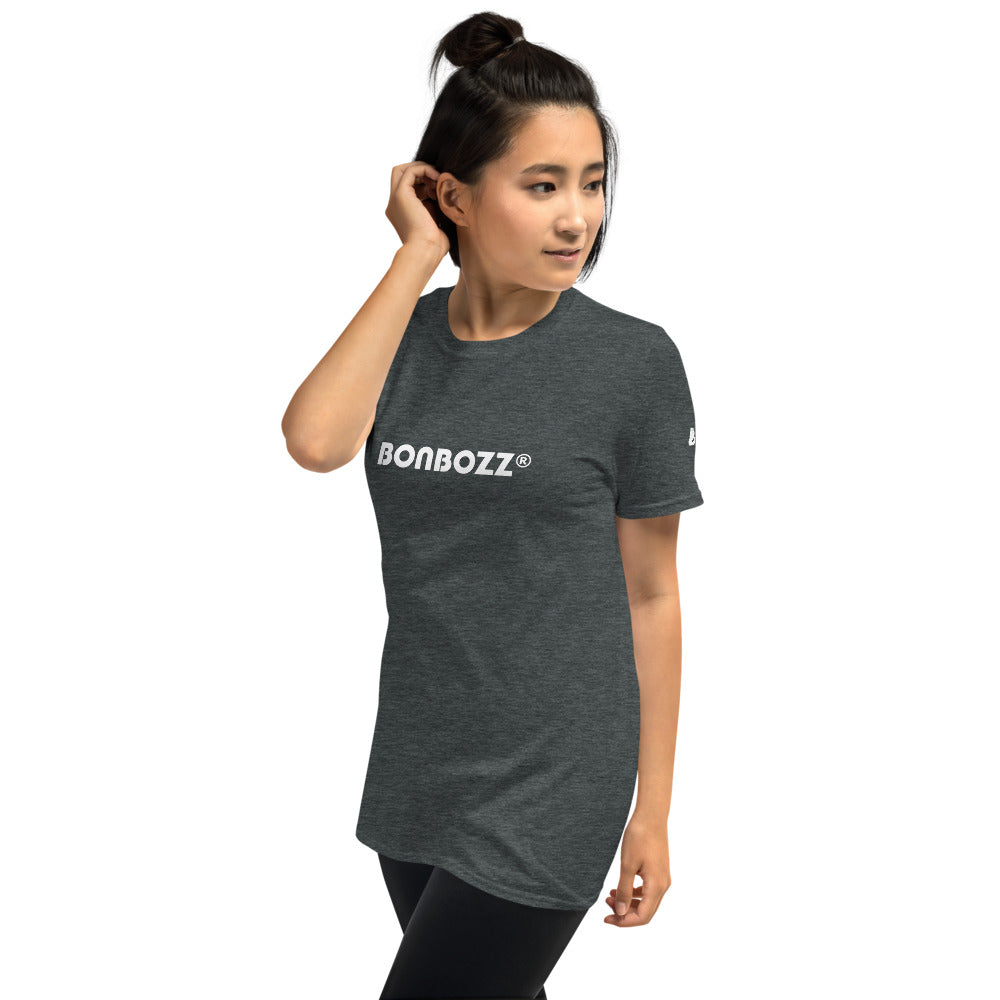 Kurzärmeliges Unisex-T-Shirt N°0 BONBOZZ Dunkles Heather S