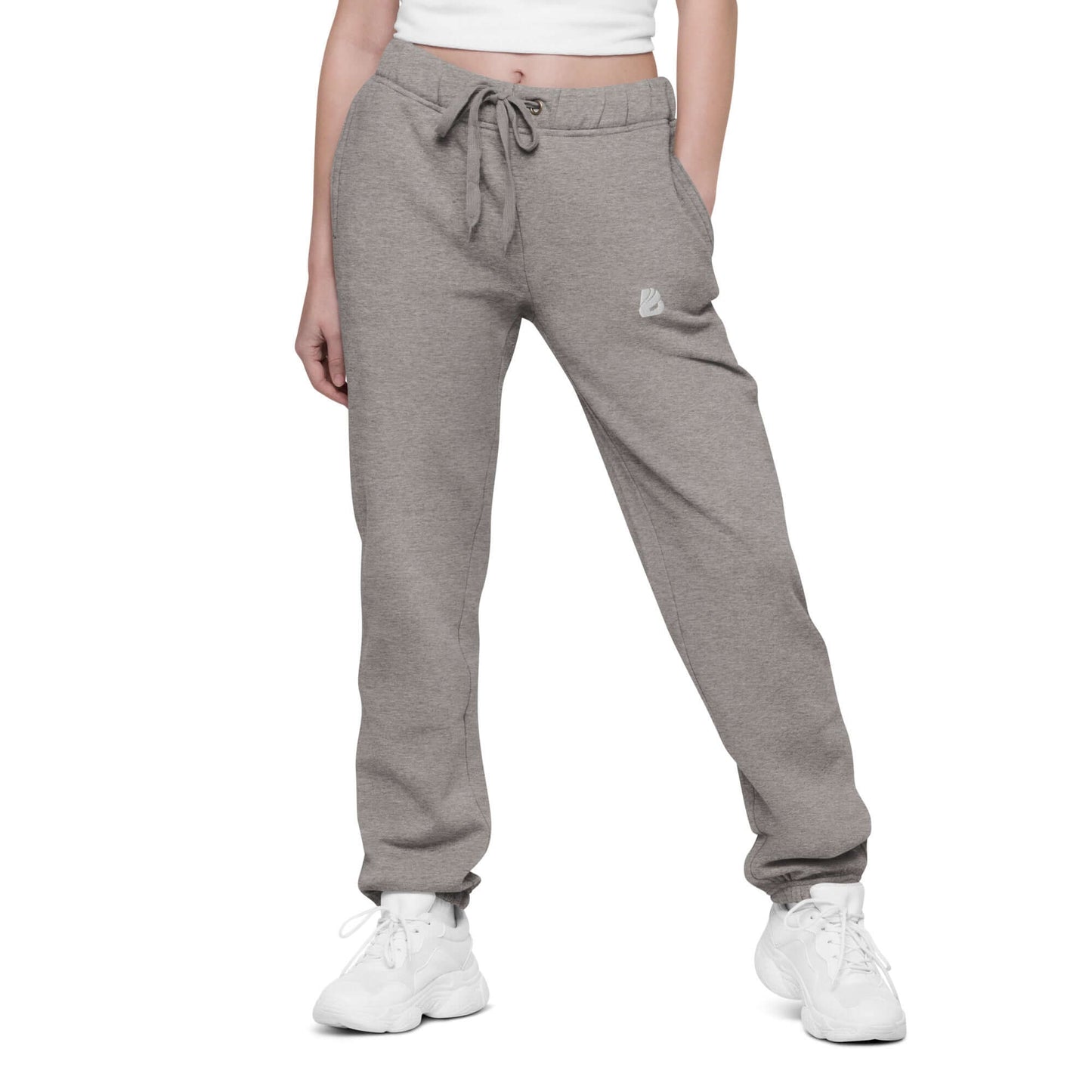 Unisex Jogginghose mit lockerer Passform N°0 in grauem Design, optimale Passform durch verstellbare Kordel, aus weichem, strapazierfähigem Material