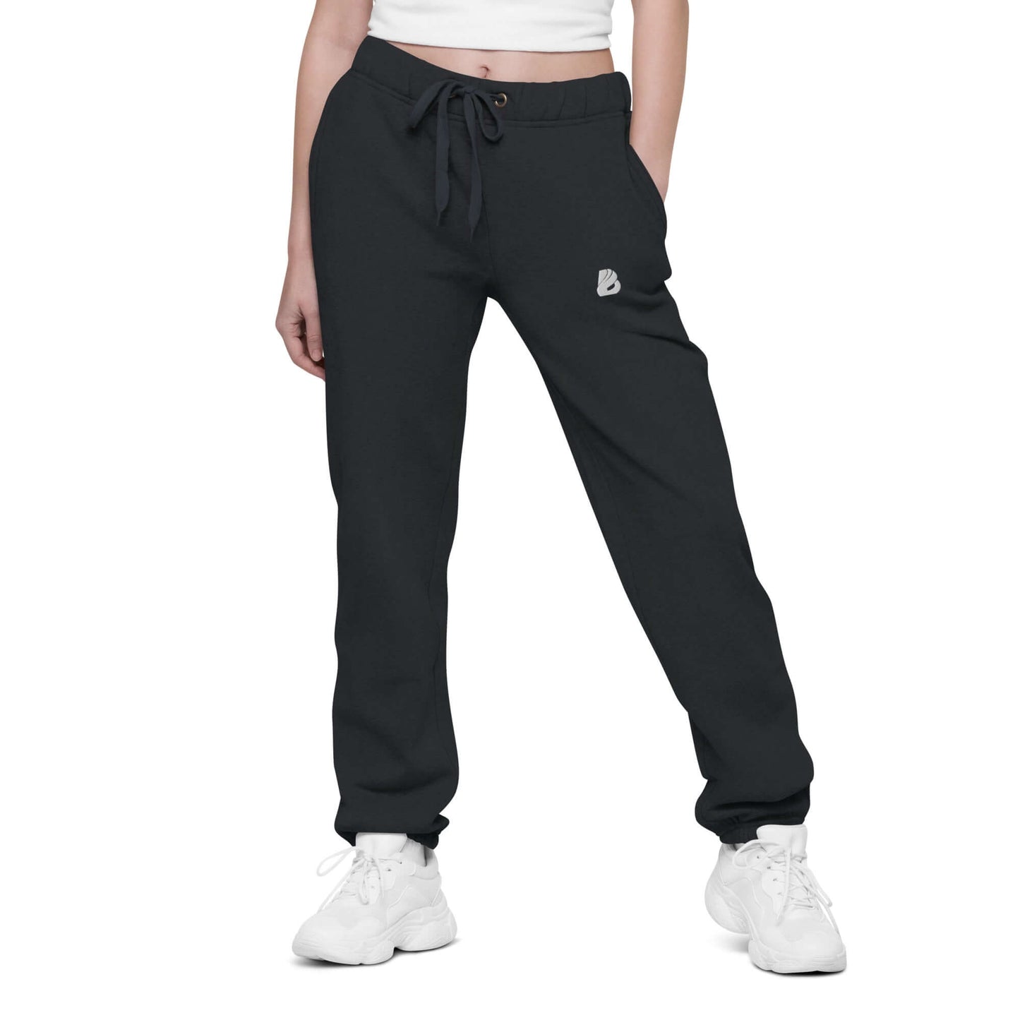 Unisex Jogginghose mit lockerer Passform N°0 - comfortable, loose fit black sweatpants with drawstring.