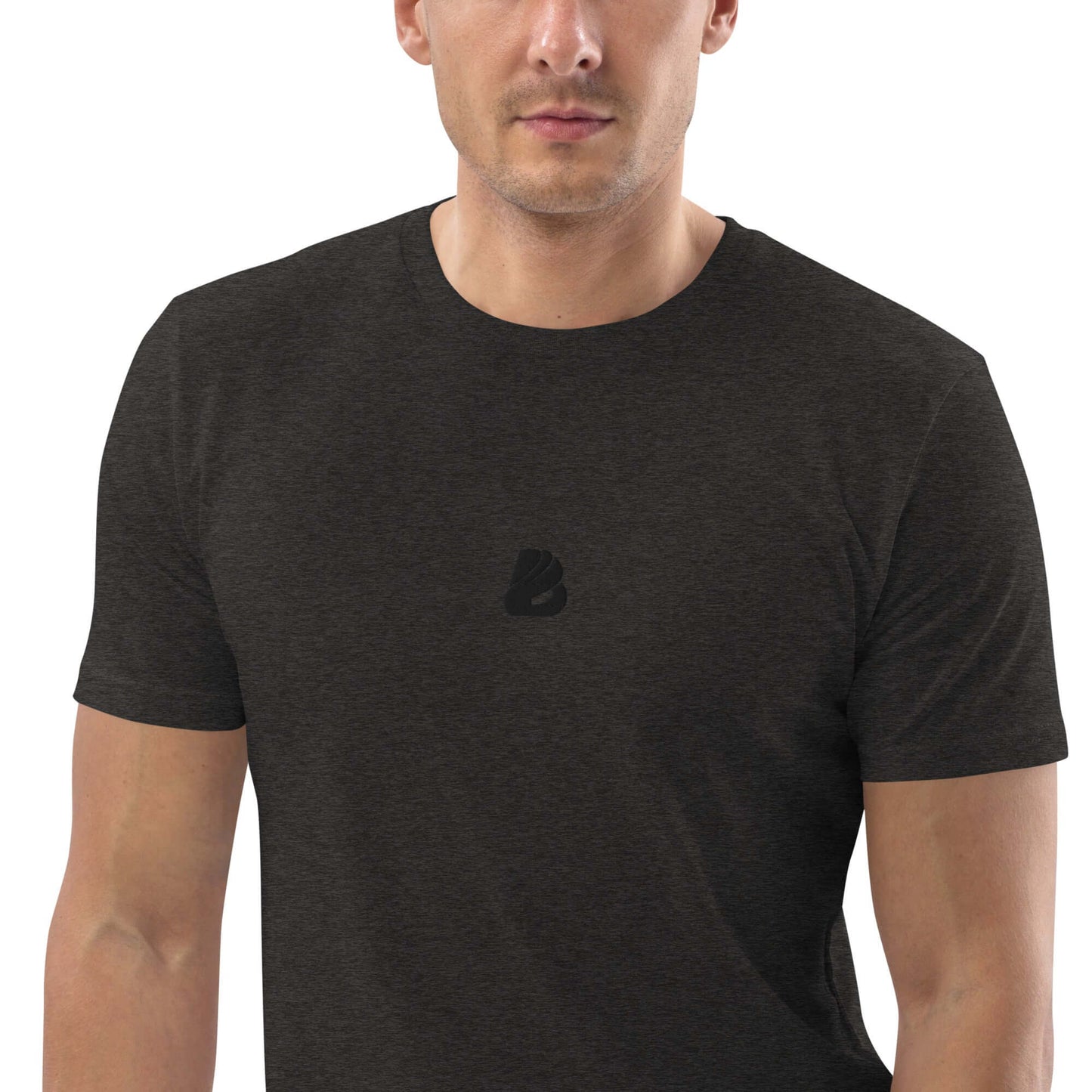 Unisex-Bio-Baumwoll-T-Shirt N°0 aus 100% organischer Baumwolle, medium-fit, dunkelgrau, ideal für umweltbewusste Modefans