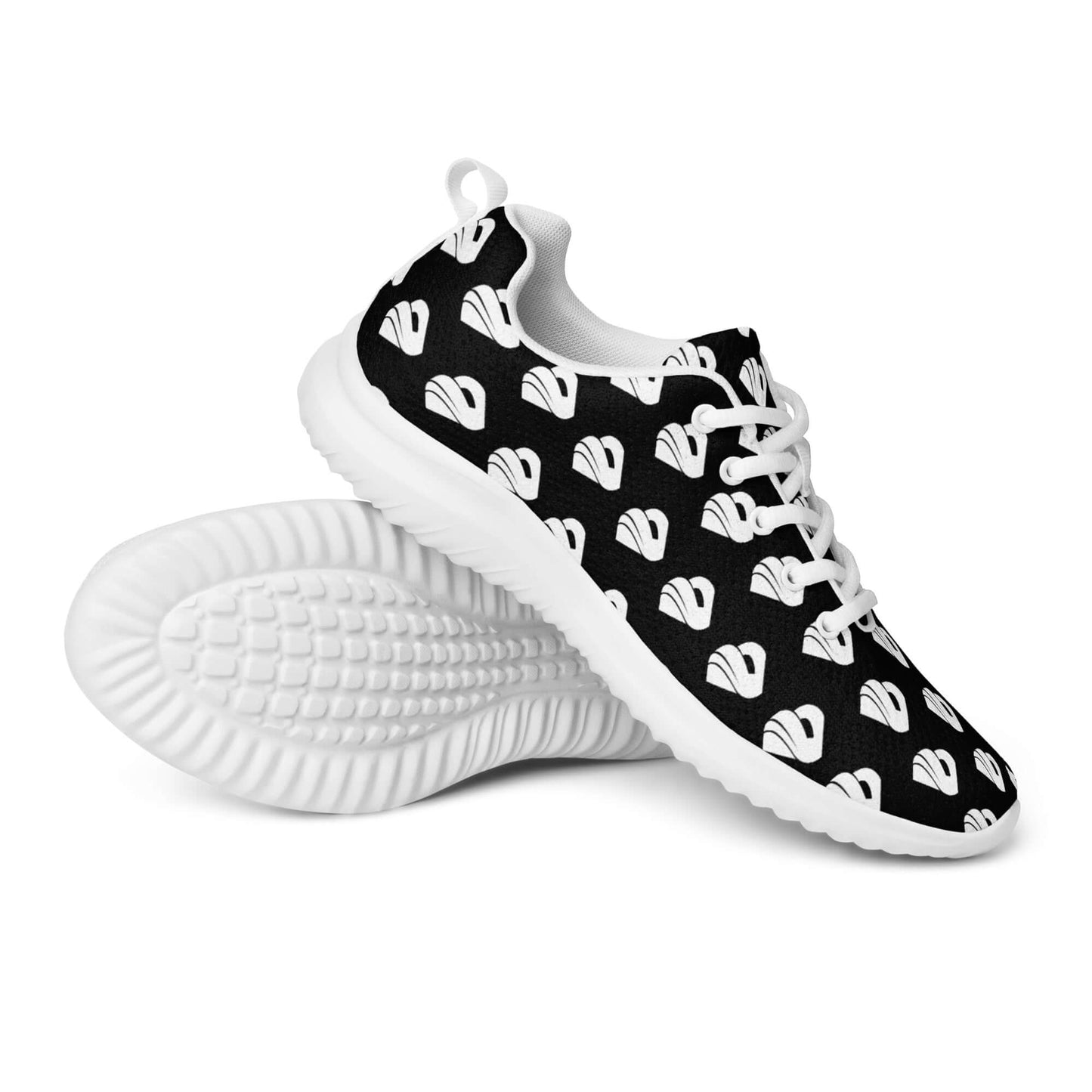 Damen-Turnschuhe N°0 in schwarz-weißem Muster, ultraleichtes Flyknit-Material, bequeme gepolsterte Sohle