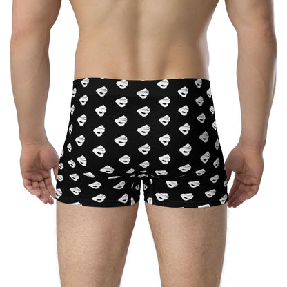 Back view of Boxer-Briefs N°11 featuring soft stretchy material with mid-waist fit and black pattern for ultimate comfort and support.