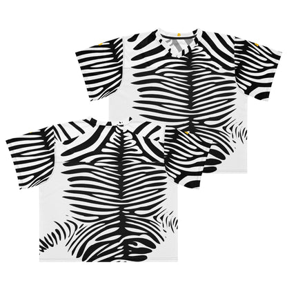 Zebra-print weit geschnittenes Football-Trikot, atmungsaktiv und feuchtigkeitsabsorbierend, ideal für Sportler und Streetstyle-Fans.