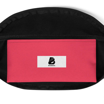 Gürteltasche N°29 - anpassbare pinke Gürteltasche mit Innentasche und verstellbarem Riemen, ideal für Unterwegs und Festivals