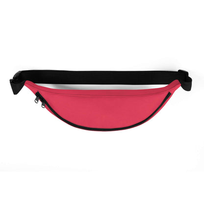 Gürteltasche N°29 in rot, ideal für Festivals und Reisen, mit verstellbarem Riemen und Innentasche.