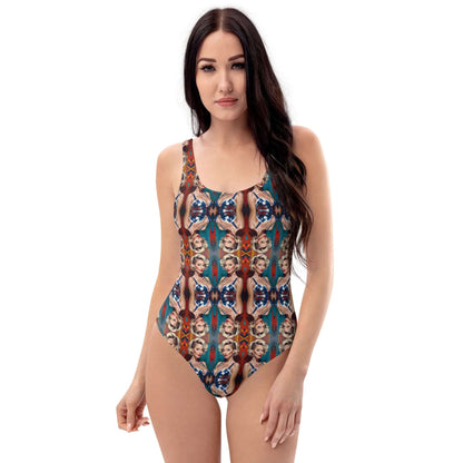 Einteiliger Badeanzug N°23 im einzigartigen Design, schmeichelhaft für alle Figuren, ideal für den Strand oder Pool.