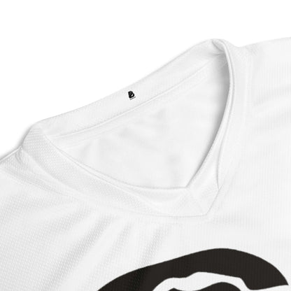 Recyceltes Unisex-Trikot mit Allover-Druck N°0 aus 100% recyceltem Polyester, atmungsaktiv und feuchtigkeitsabsorbierend mit V-Ausschnitt.