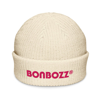 Fischermütze N°0 Beanie in beige, gerippter Strick, trendiger Fischerstil, vielseitig, wärmend, 100% Acryl. Ideal für kaltes Wetter.