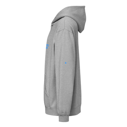 Boxy-Hoodie für Herren in Grau aus dicht gewebtem Fleece für weiches Tragegefühl mit tief gesetzten Schultern und überlappendem Halsausschnitt